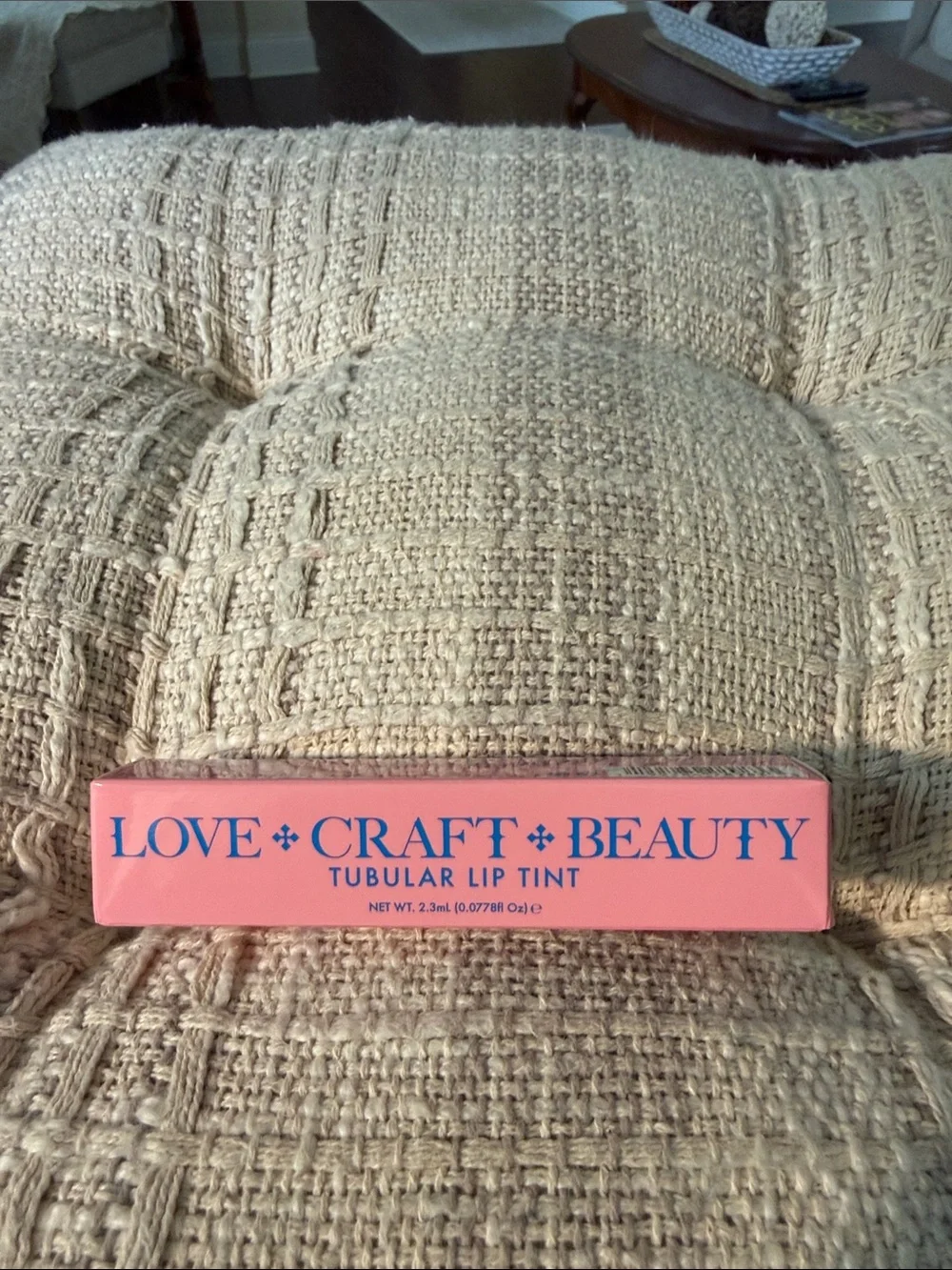 LOVE+CRAFT+BEAUTY Tubular Lip Tint in New Wave Nude (neutral brown)